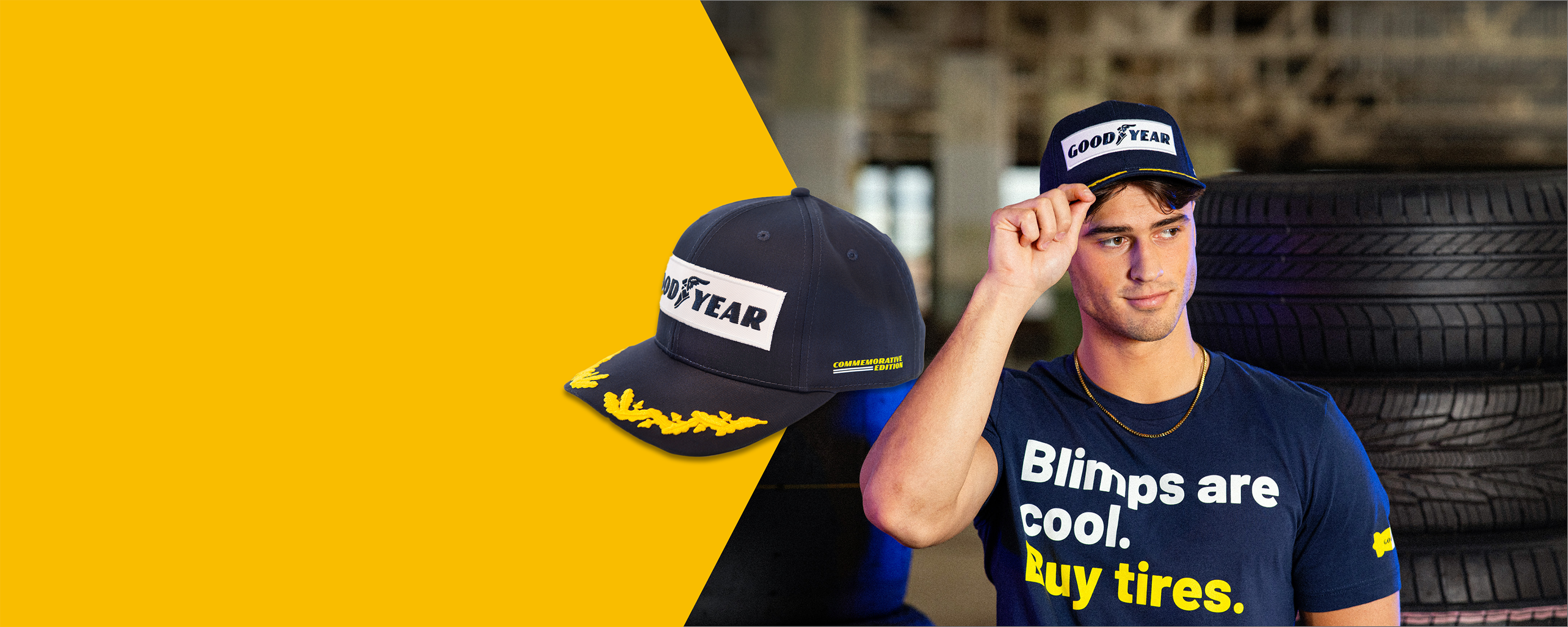 Banner image - Goodyear headwear